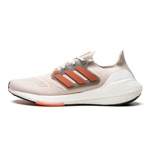 adidas® (Men's 9.5 M) Ultraboost™ 22 Running Shoe in Aluminium/Impact Orange